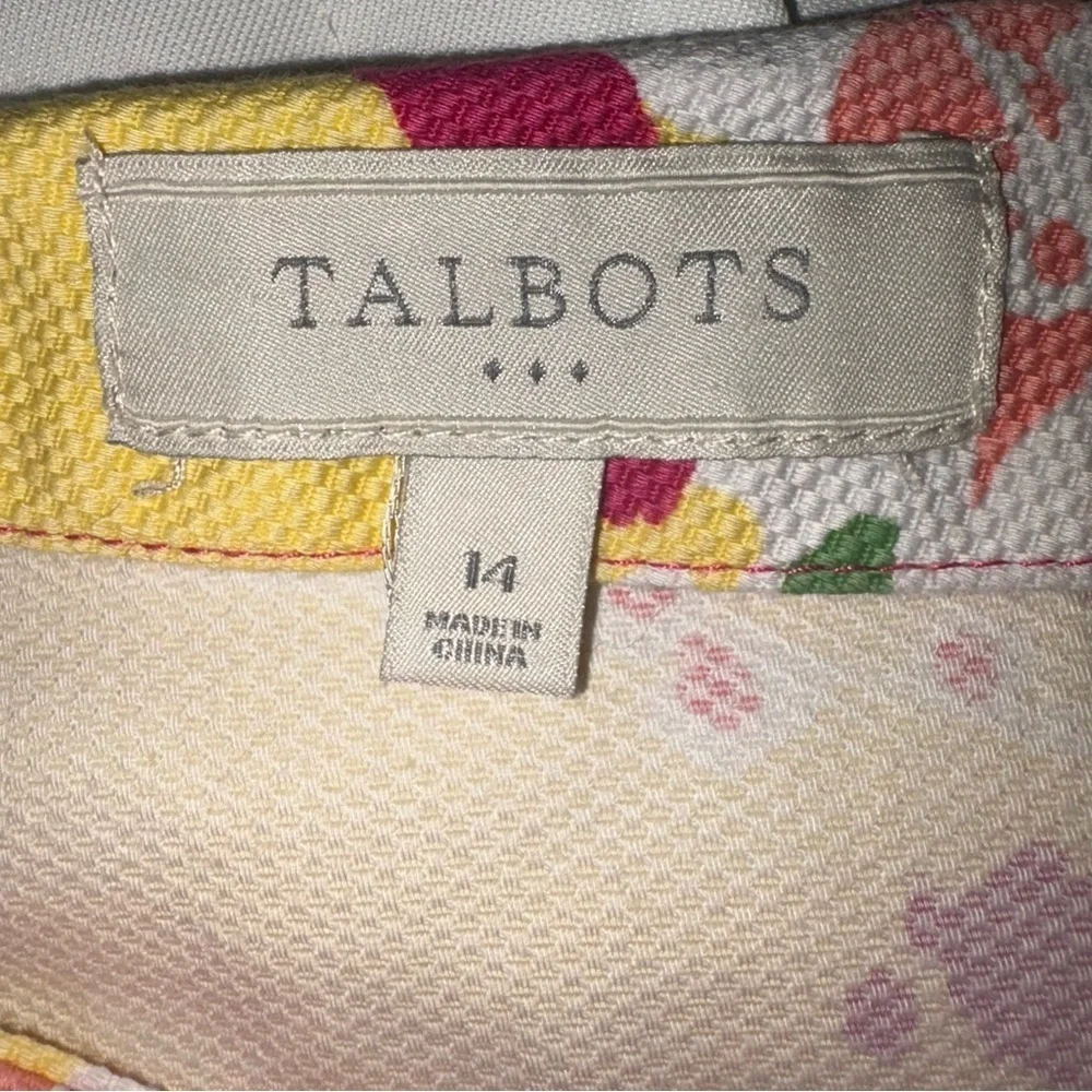 Talbots Pink, Red, Green and Yellow Knee-Length Pencil Skirt